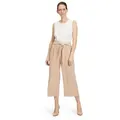 Betty&Co Overall Betty & Co Jumpsuit ohne Arm (1-tlg) Falten braun 46