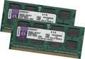 Kingston 8Gb 2x 4Gb Laptop Speicher 1333 Mhz KVR1333D3S9 SoDimm 204Pin Pc-10600