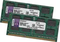 Kingston 8Gb 2x 4Gb Laptop Speicher 1333 Mhz KVR1333D3S9 SoDimm 204Pin Pc-10600