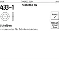 500er PACK(Stk)  000433000009043000 Scheibe DIN 433-1 4,3 x 8 x0,5 Stahl 140 HV