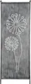 Stele Metall grau Sichtschutz XXL "Pusteblume" H202xB64cm Windschutz Dekowand