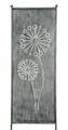 finehomegarden Stele Metall grau Sichtschutz XXL Pusteblume H202xB64cm Windschutz Dekowand Garten