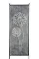 finehomegarden Gartenstecker Stele Metall Pusteblume Sichtschutz grau (1-St) Windschutz Outdoor H205cm B64cm Dekowand Garten / Spedition