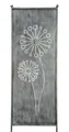 Stele Metall grau Sichtschutz XXL "Pusteblume" H202xB64cm Windschutz Dekowand