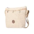 XS Damen Bast Tasche » kleine Umhängetasche ca. 18 x 15 cm » sommerliche Clutch