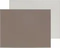 FREEFORM Duo Platzset, Kunstleder, 40x30cm, taupe/weiß