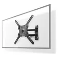 Nedis Vollbewegliche TV-Wandhalterung - 23 - 55" - Max. 30 kg - 3 Drehpunkte - Drehwinkel: 180 ° - (Wand, 30 kg, 23" - 55") (TVWM1530BK)