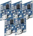 AZ-Delivery Stromversorgung TP4056 Micro USB 5V 1A Laderegler Lithium Li - Ion Batterie Charger Modul, 5x Laderegler