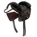 Werner Christ Fellsattel IBERICA Plus baumloser Lammfellsattel im spanischen Stil, Bare-Back-pad, Pferde-Sattel aus echtem Lammfell in Gr. Pony, Fell in braun