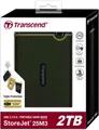 Transcend HDD externe Festplatte StoreJet 25M3 2,5 Zoll 2TB USB 3.1 military