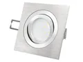 SSC-LUXon LED Einbaustrahler QF-2 Alu LED-Einbauspot flach schwenkbar mit LED-Modul 230V, 4W SMD, Warmweiß