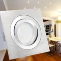 QF-2 Alu LED-Einbauspot schwenkbar incl. LED-Modul 230V, 5W warmweiß dimmbar