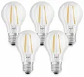 OSRAM LED-Lampe BASE CLASSIC A, E27, EEK: E, 7 W, 806 lm, 2700 K, 5 Stk.