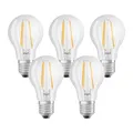 Osram 5er Pack LED BASE CLASSIC A 7W E27 Glühbirne 806lm 2700K Warmweiß