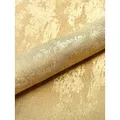 Newroom Vliestapete, Gold Tapete Glamour Glänzend - Metallic Betonoptik Gelbgold Industrial Modern Beton Putz für Wohnzimmer Schlafzimmer Küche orange 0.53 m x 10.05 m