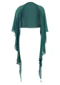 Vera Mont Damen Chiffonstola mit Volant Dark Emerald,S