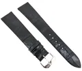 Uhrenarmband Uhrband Kroko Prägung 18/14mm schwarz 14mm Schließe sehr flach / 19