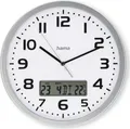 Hama DCF-Funkwanduhr Moorea mit Datums- und Temperaturanzeige O 30 cm (00185878)