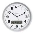 4047443517685 Moorea DCF radio wall clock silver 30cm Hama