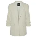 Vero Moda Jackenblazer Einfarbiger Blazer Offfener Style Basic Jacket (normal) VMFRIDA 3/4 REGULAR BLAZER NOOS braun S (36)