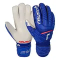 Reusch Torwarthandschuhe Kinder Jugendliche | Fingerschutz |zuverlässiger Grip & Atmungsaktivität | für Training & Spiel | Kunstrasen & Naturrasen | Größe 3,5-8 | Attrakt Grip Finger Support Junior