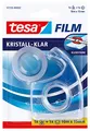 tesa tesafilm kristall-klar, 1 Rolle, Easy Cut Handabroller, Transparent, 10m:15mm