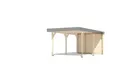 Karibu Lamellen Rückwand für Leimholz Einzelcarport 250 x 200 cm
