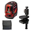 Einhell Kreuzlinienlaser TC-LL 2 G (selbstnivellierend, horizontale/vertikale grüne Laserlinien, digitale Wasserwaage, 1/4" Stativgewinde, inkl. Tasche & Universalklemme)