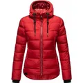 Navahoo Damen Winter Stepp Jacke Parka Mantel Winterjacke gefüttert Renesmee Rot Gr. 36 - S - Rot - 36