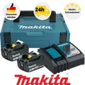 Makita 197952-5 Power Source Kit 2x BL1830B 3 Ah 14,4-18V + DC18RC + Makpak Gr.1