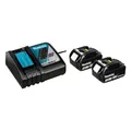 Makita 197952-5 18V 3Ah Power Source Kit inkl. 2 Akkus Schnelladegerät Makpac