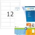 HERMA 4623 Universal Etiketten, 200 Blatt, 97 x 42,3 mm, 12 pro A4 Bogen, 2400 S