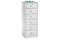 IDIMEX Kommode RONDO, Kommode Hochschrank mit 6 Schubladen Highboard Kiefer massiv lackiert