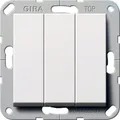 Gira 283203 Wippschalter 3f Wechselsch. System 55 Reinweiß