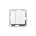 Gira Wippschalter Wechsel 3fach System 55 Reinweiß 283203