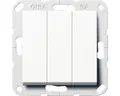 ALTE Generation Gira 0283203 Wippschalter Einsatz 3-fach mit Wippen Universal-Au
