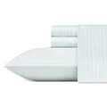 Laura Ashley Bettwäsche-Set für Doppelbett, weiches Satin-Baumwoll-Bettwäsche-Set – schlank, glatt und atmungsaktiv, Heimdekoration, Schlafsaal-Essentials (Lottie Blue, Twin)