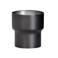 FIREFIX R150/Ü8 Erweiterung 120 auf 150 für 2 mm Starke Rauchrohre, schwarz lackiert, von 120 mm Ofenanschluss auf 150 mm Wandanschluss