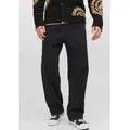 Relax-fit-Jeans JACK & JONES "JJIALEX JJORIGINAL NOOS", Herren, Gr. 36, Länge 34, schwarz (schwarz denim), Denim/Jeans, Obermaterial: 100% Baumwolle, clean, Abriebeffekte, modisch, relaxed fit lang, Jeans