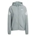 adidas Women's ADI365 Running Iconic Hooded Jacket, Wonder Sage, M
