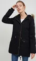 OXMO OXAnna Damen Winterparka Parka Mantel mit Fellkapuze und Teddy-Futter