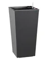 Dehner Kunststofftopf Elise mit Selbstbewässerungs-System, ca. 47 x 25 x 25 cm, anthrazit