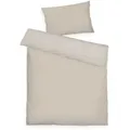 Babybettwäsche TOM TAILOR HOME "TWO-TONE SOLID COLORS in Gr. 100x135cm", beige (sunny sand), B/L: 100cm x 135cm, , Satin, B/L: 40cm x 60cm, Satin, Obermaterial: 100% Baumwolle, Bettwäsche, new bedroom, Doppelnaht am Kissen