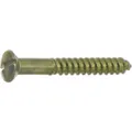 DIN95 3.0 x 30 Messing blank Holzschraube Linsensenkkopf mit Schlitz