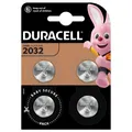 4er Blister Duracell CR2032 3V Lithium-Knopfzelle DL2032 3V