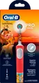 Oral-B Elektrische Kinderzahnbürste Vitality Pro Kids König der Löwen | Akku | Timer | 3 Putzmodi | sensitiv | rot