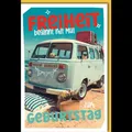 Geburtstag - Glückwunschkarte im Format 11,5 x 17 cm mit Umschlag - Camper am St