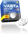 VARTA Batterien Knopfzellen CR1620, 10 Stück, Power on Demand, Lithium, 3V