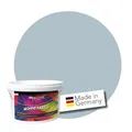 WALLCOVER hochwertige Wandfarbe für Innen | Taubenblau | 1L für 8m² | Hochdeckende Innenfarbe Matt (Klasse 1) | Profi Qualität aus Deutschland