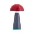 REMEMBER Tischleuchte Bob red, H 28 cm, Ø 16 cm, Kunststoff – Moderne LED Tischlampe für Wohnraum, Schreibtisch oder Nachttisch, dekorative Design Leuchte